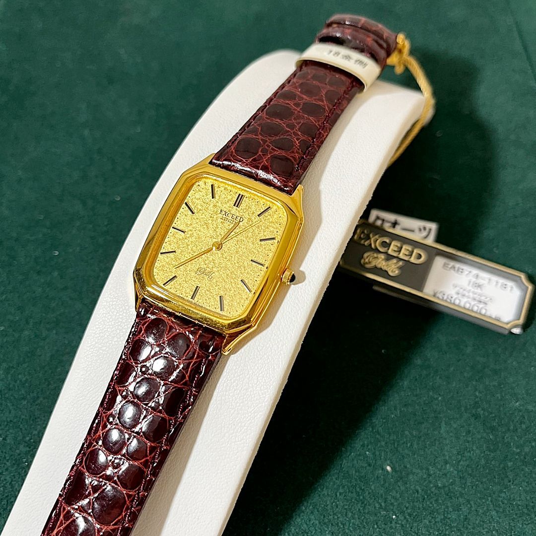 新品】CITIZEN エクシード 18金側 GOLD 18K 0330-H16439 - メルカリ