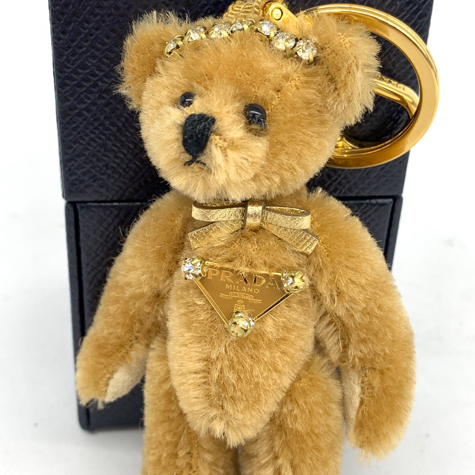 ☆美品☆PRADA プラダ キーホルダー テディベア クマ チャーム - メルカリ