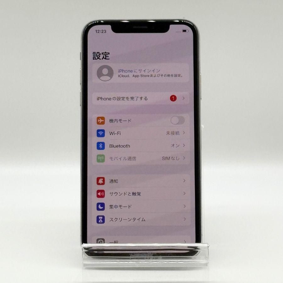 iPhoneX 64GB Apple ホワイト ソフトバンク 未使用品 バッテリー100