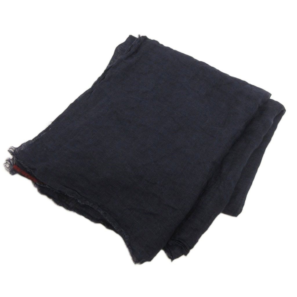 ダニエラグレジス DANIELA GREGIS ストール 大判 リネン 麻 紺