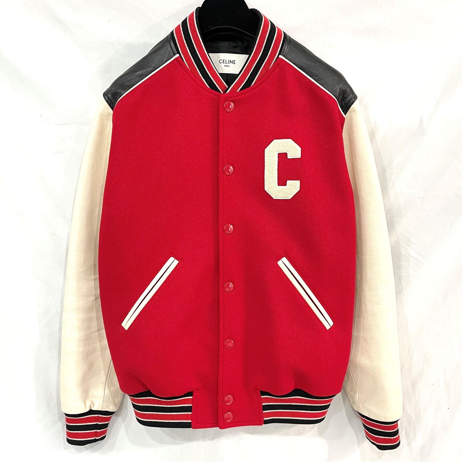 CELINE セリーヌ テディ ジャケット Cロゴ クラシック ブルゾン