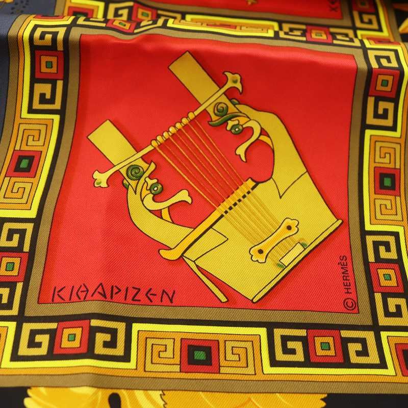 エルメス HERMES カレ 90 MUSIQUE DES DIEUX 神々の音楽 シルク