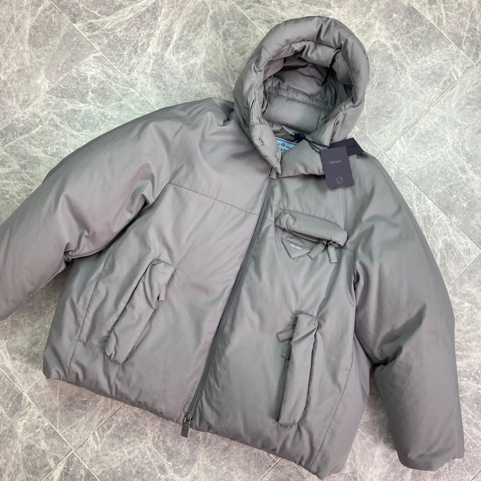 ✨美品✨ PRADA プラダ 21AW コットン ボリューム ダウンジャケット 38