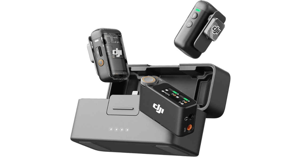 DJI Mic 2 2人用ワイヤレスマイク 充電ケース付｜GetGadgetGot