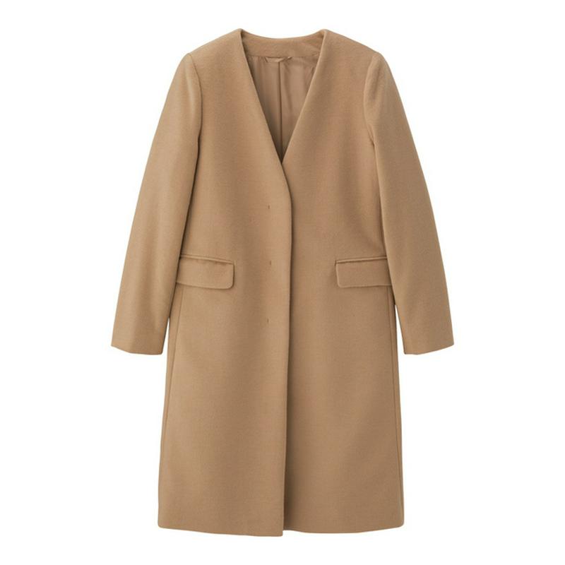 GU(ジーユー)の「ウールブレンドノーカラーコートZ」 - PARTE