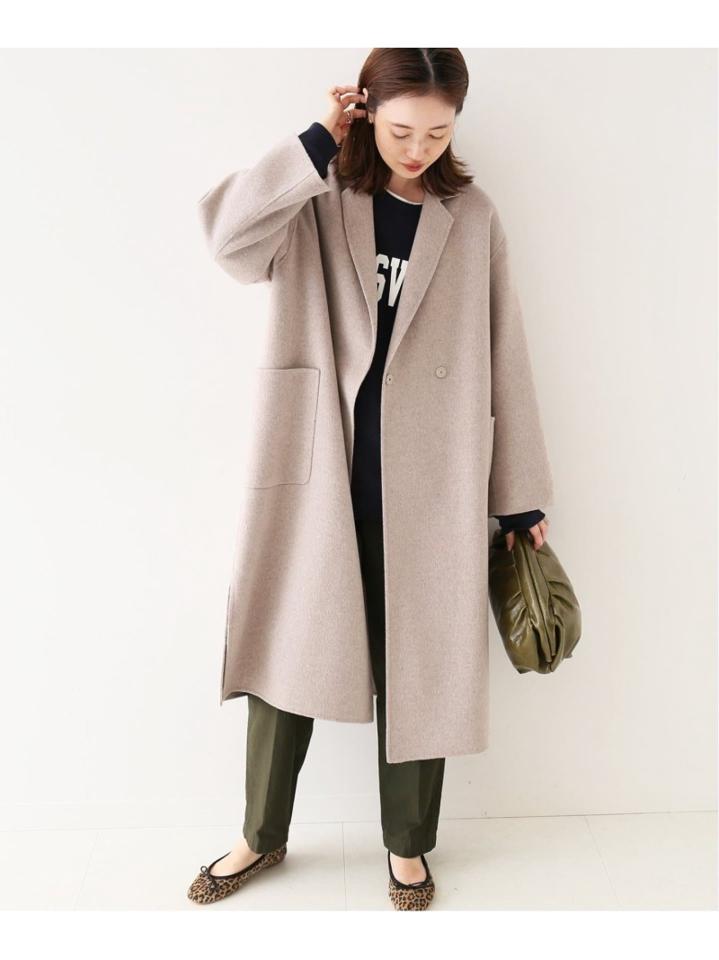 ✨美品✨スローブイエナ ハミルトンウール ダブルフェイスウールチェスターコート SLOBE IENA（スローブイエナ）の「HAMILTON WOOLダブルフェイスウール