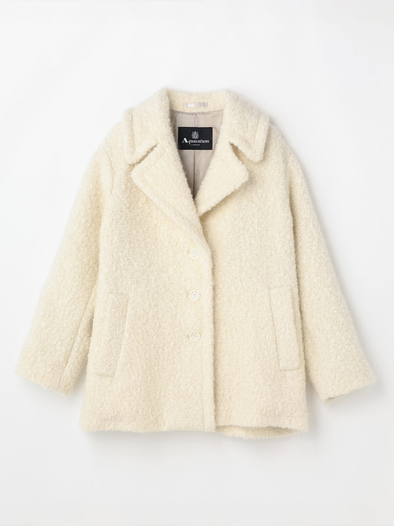 モヘア混コート