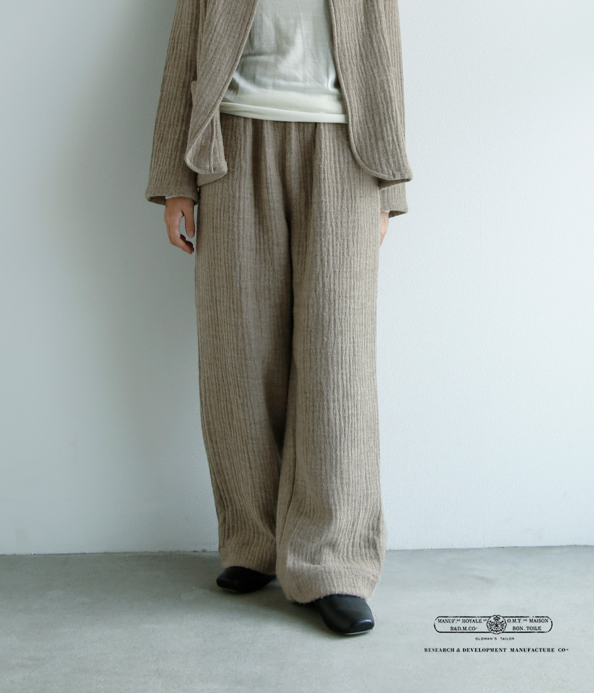 R & D.M.Co- オールドマンズテーラー ウール ダブルフェイス