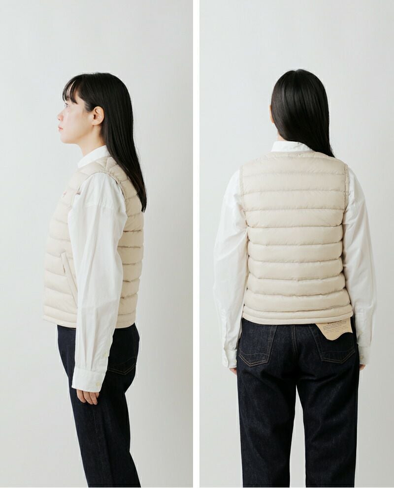 DANTON ダントン クルーネック インナーダウン ベスト dt-a0002nnf