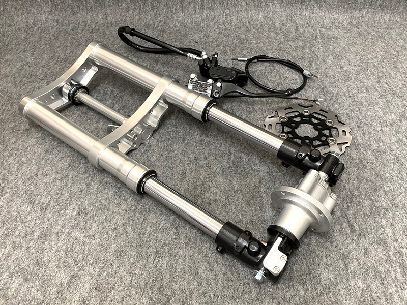 KEPSPEED製 ダックス用 倒立フロントフォーク - AJS・SKYTEAMカスタム