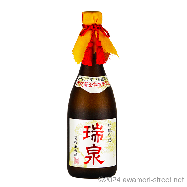 瑞泉 甕貯蔵 2010年度県知事賞受賞酒 41度,720ml 実質15年以上古酒