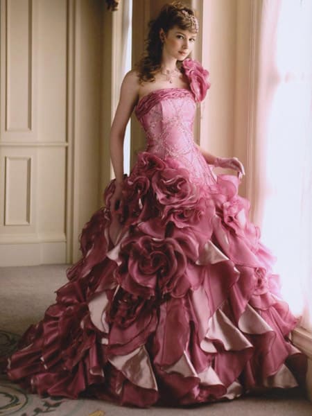 カラードレス ローズピンク THD-00017-15 （9FT/7～11号） 【SOLD OUT