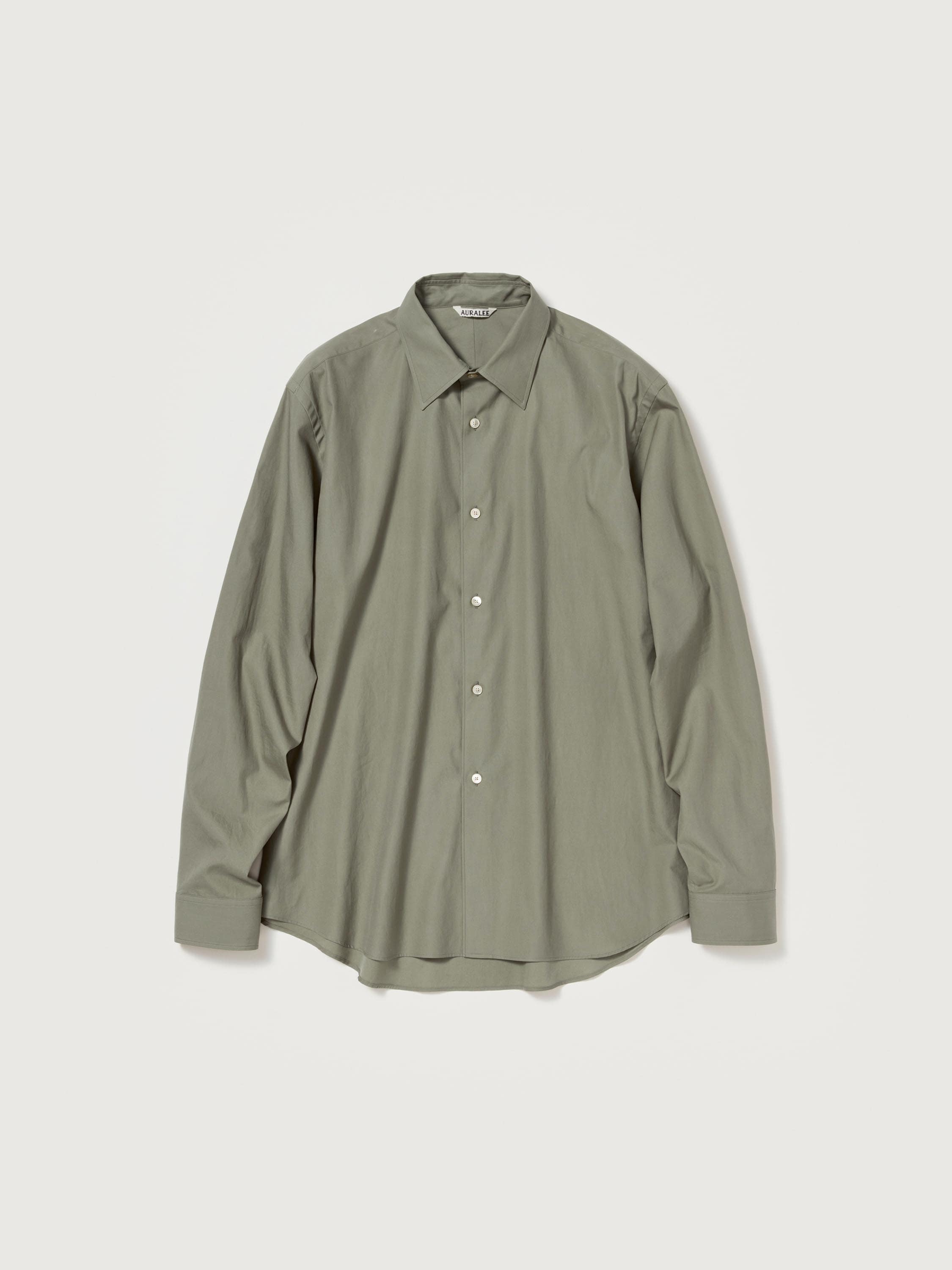 WASHED FINX TWILL SHIRT - AURALEE Official Website
