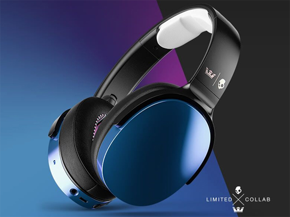 SkullcandyヘッドフォンとSUPRAシューズがコラボ、ブルーイリジウムの