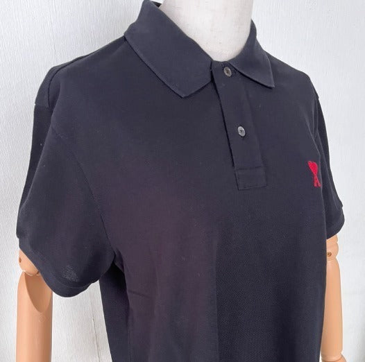 AMI PARIS アミパリス ドゥ クール ハート ポロシャツ 黒 – AZMIZ_AGAIN