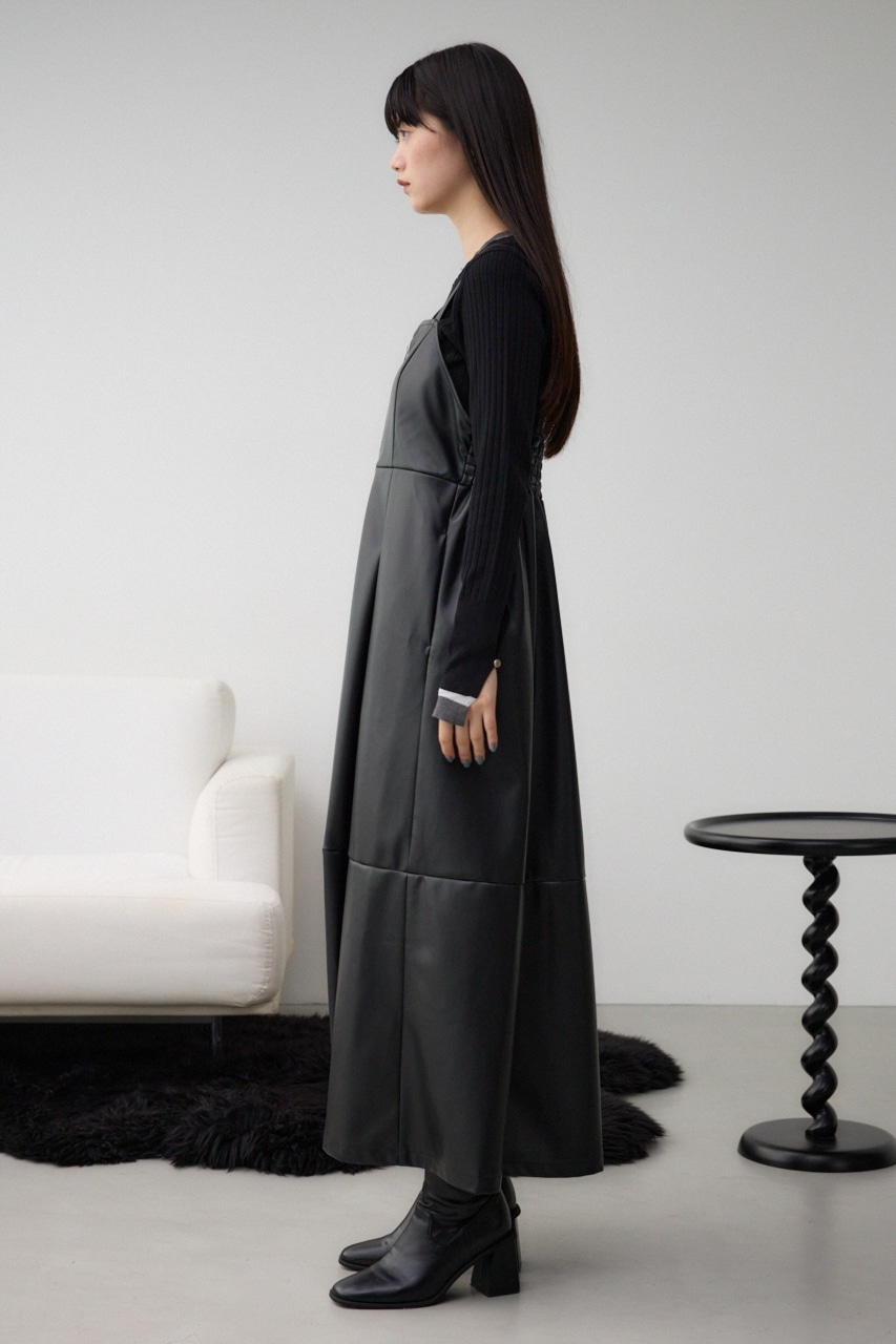 フェイクレザーZIPジャンパースカート｜WOMEN｜250HAC33-534I｜AZUL BY