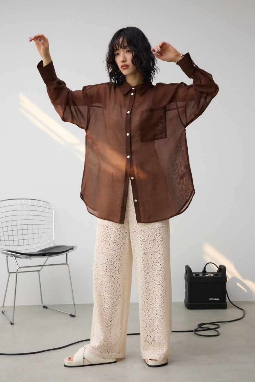 レースワイドパンツ｜WOMEN｜250HSM31-263D｜AZUL BY MOUSSY（アズール