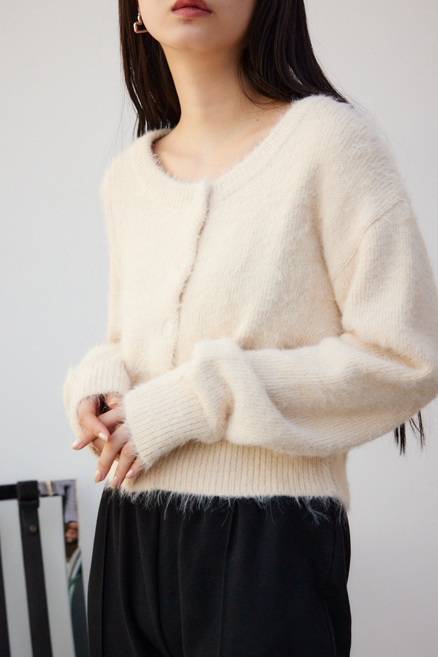 シャギークルーネックカーディガン｜WOMEN｜250HSX70-457B｜AZUL BY