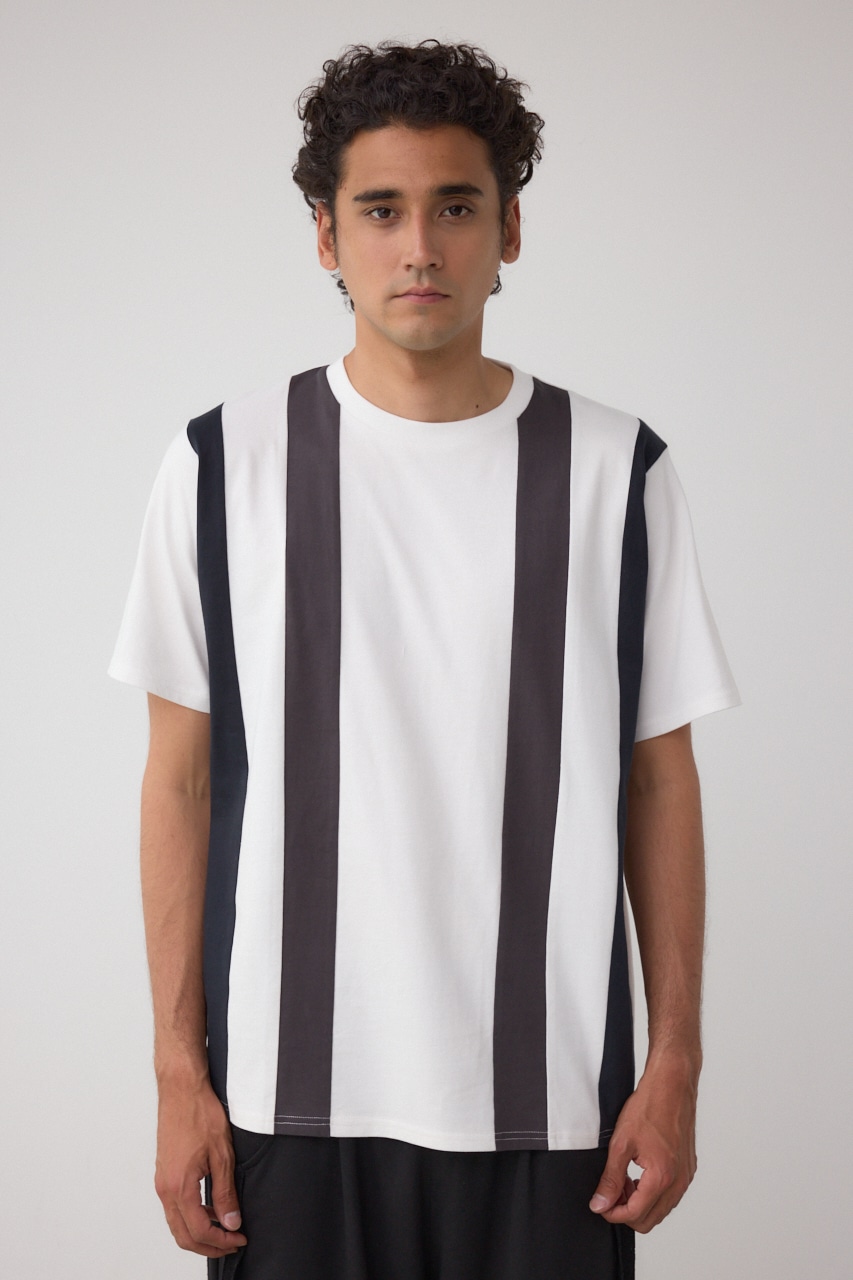 ラインスウィッチングTシャツ｜MEN｜251ISB80-312E｜AZUL BY MOUSSY