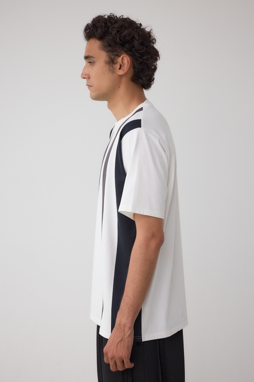 ラインスウィッチングTシャツ｜MEN｜251ISB80-312E｜AZUL BY MOUSSY