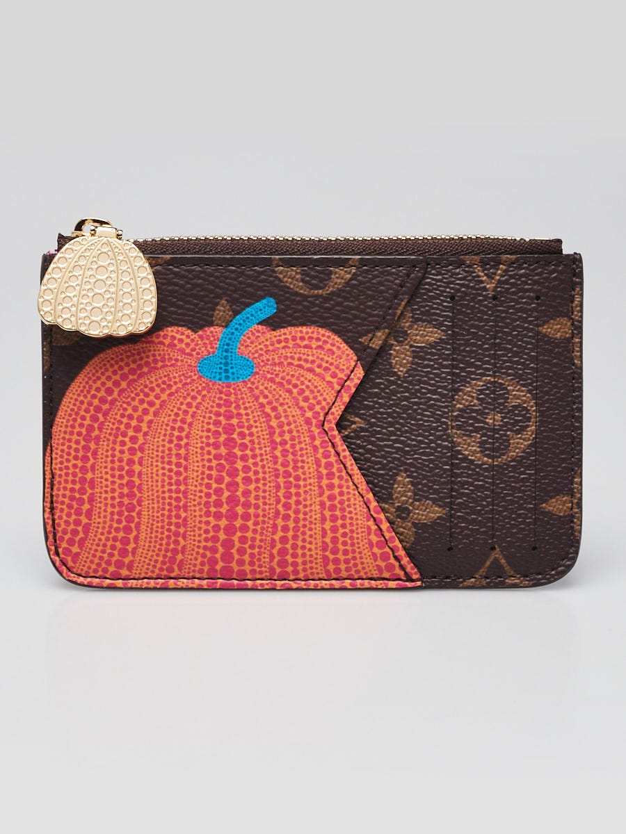 Louis Vuitton x YK Monogram Canvas Pumpkin Romy Coin Card Holder