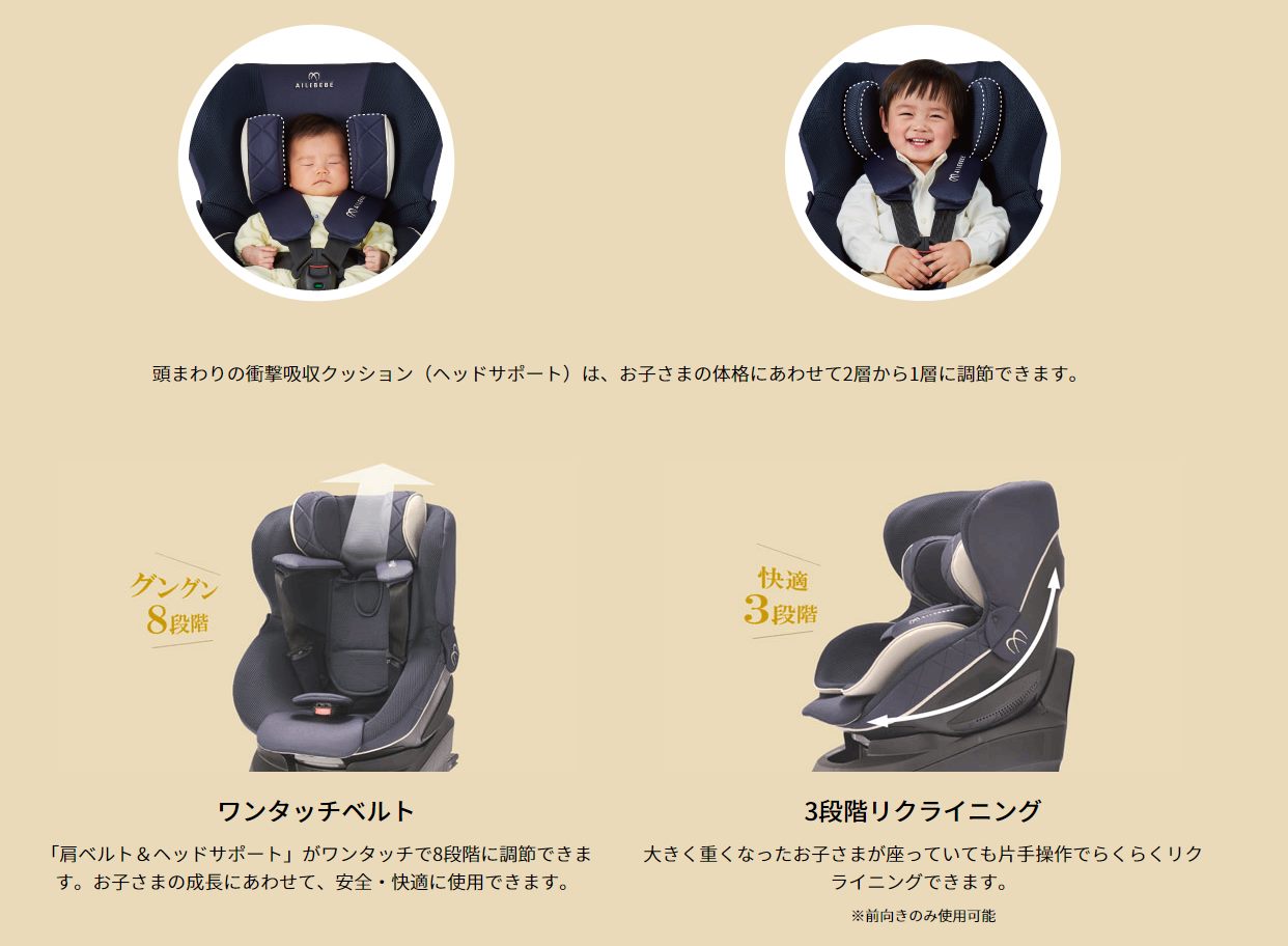 エールベベ クルット6i グランス グランネイビー №29505 | ベビー用品