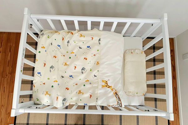 コンパクトベッド ツーオープン小型【ホワイト】 | ベビーベッド