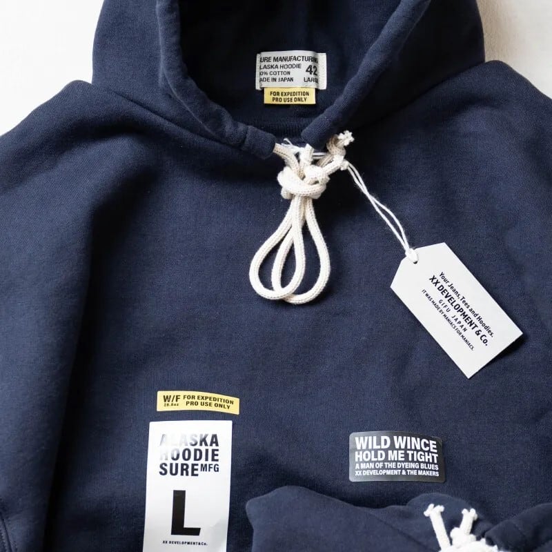 XX DEVELOPMENT SURE'S ALASKA HOODIE 25 W FACE BLACK&NASVY&RED