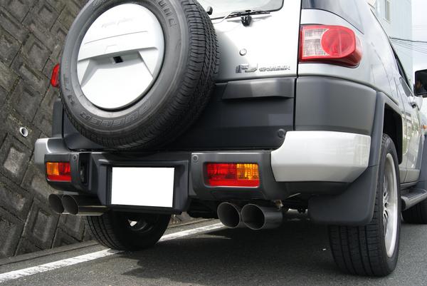 FJクルーザー GSJ15W 中間パイプ+オールステンマフラー 100Φ 左右4本