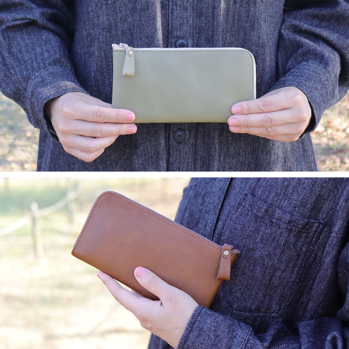 長財布 ロングウォレット 日本製 お札 小銭入れ カードケース