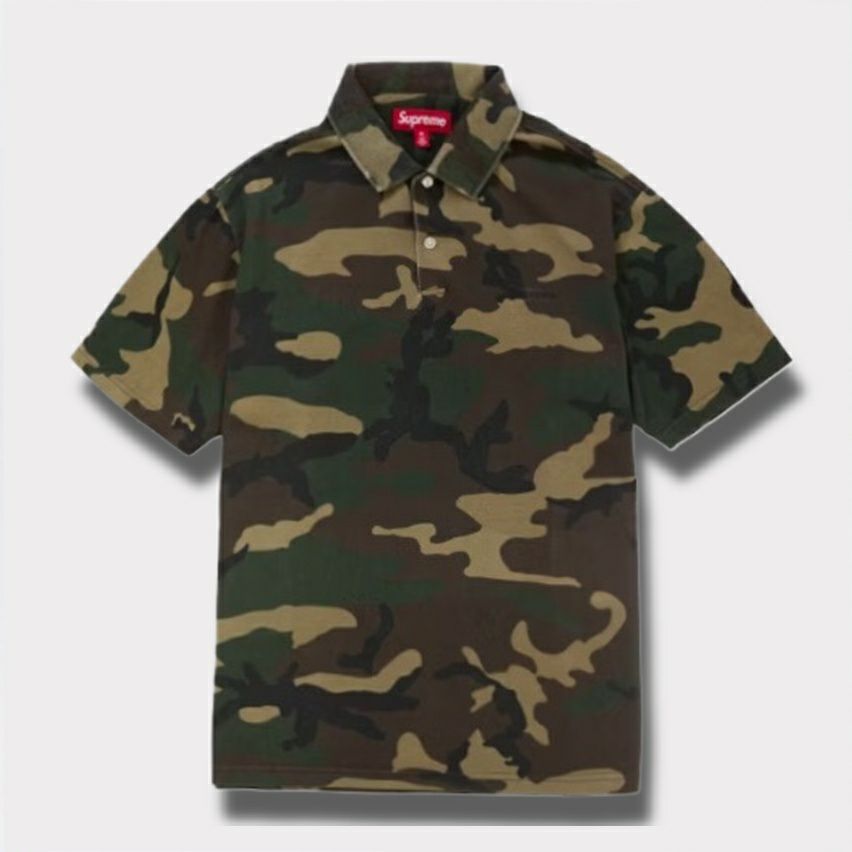 Supreme シュプリーム 2025SS Washed Camo Polo ウォッシュドカモ
