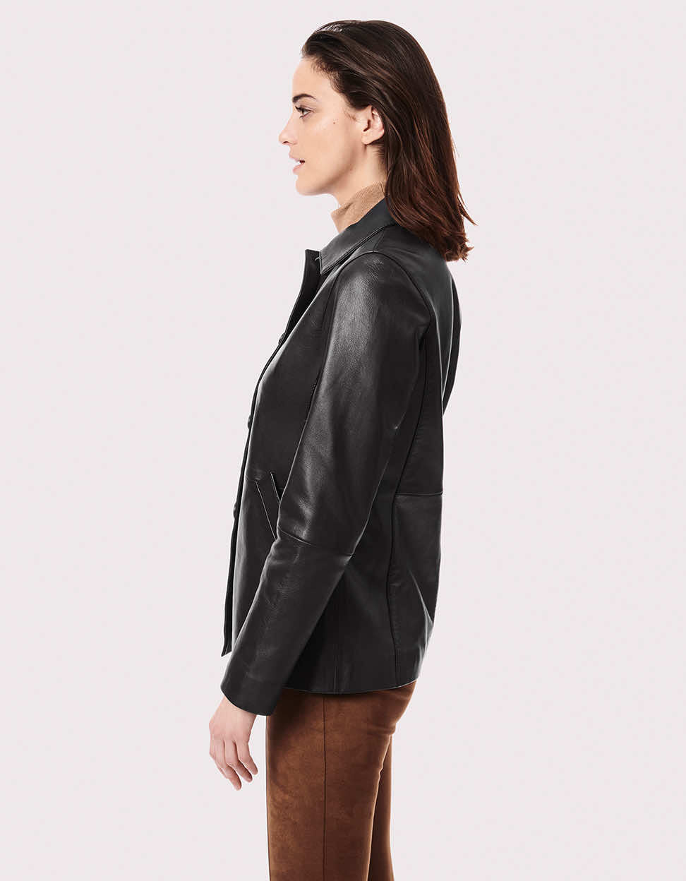 Lincoln Road Leather Jacket - Black