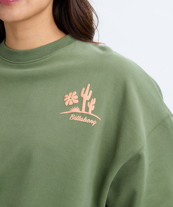 OUTLET】BILLABONG レディース SUN WAVE KENDAL ART トレーナー 【BIG