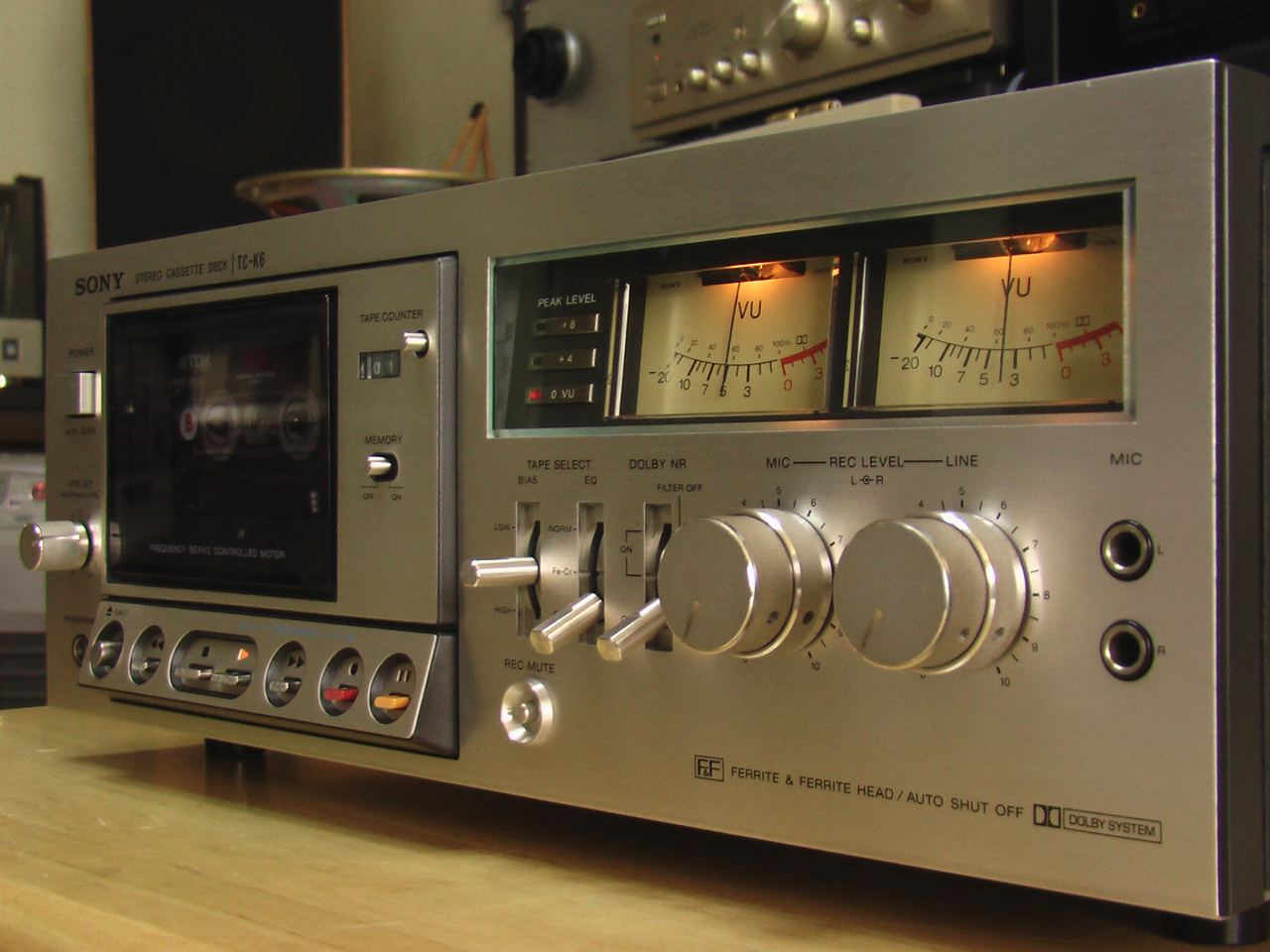 SONY TC-K6 こんな感じで復活・・・ (^^ゞ - 昔のオーディオはいいよなぁ