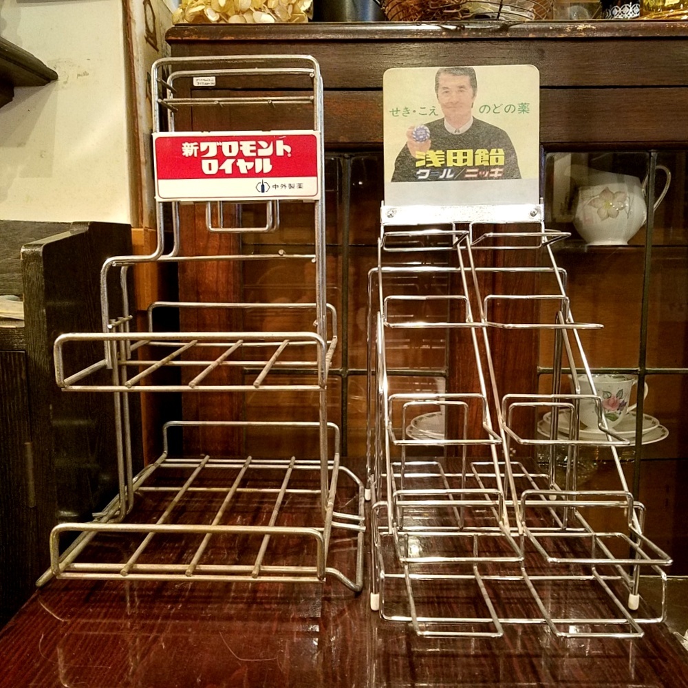 レトロな薬局の卓上ラック（陳列什器） - [Sold Out]過去の販売商品