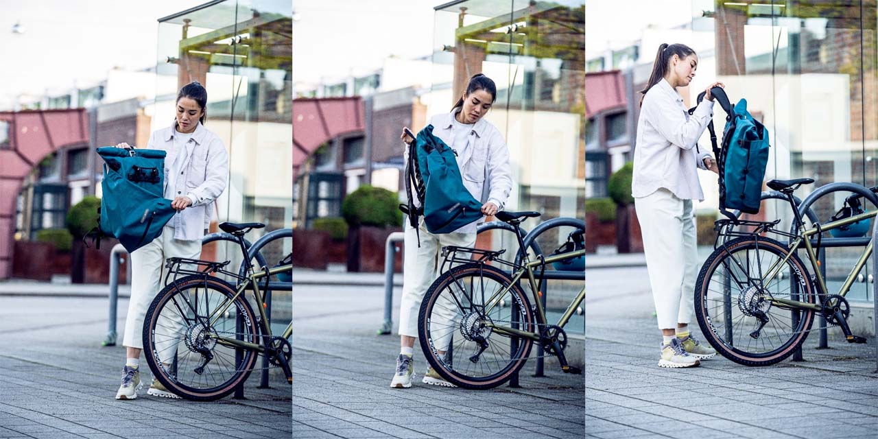 Ortlieb Vario PS パニアバッグは手間いらずでバックパックに変身