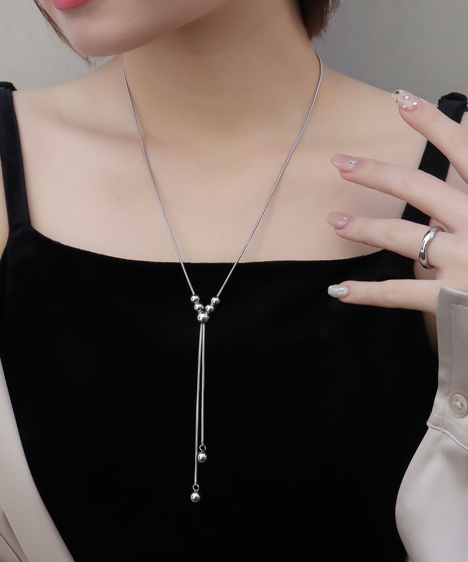 blackdia ocean スネークボールタイネックレス