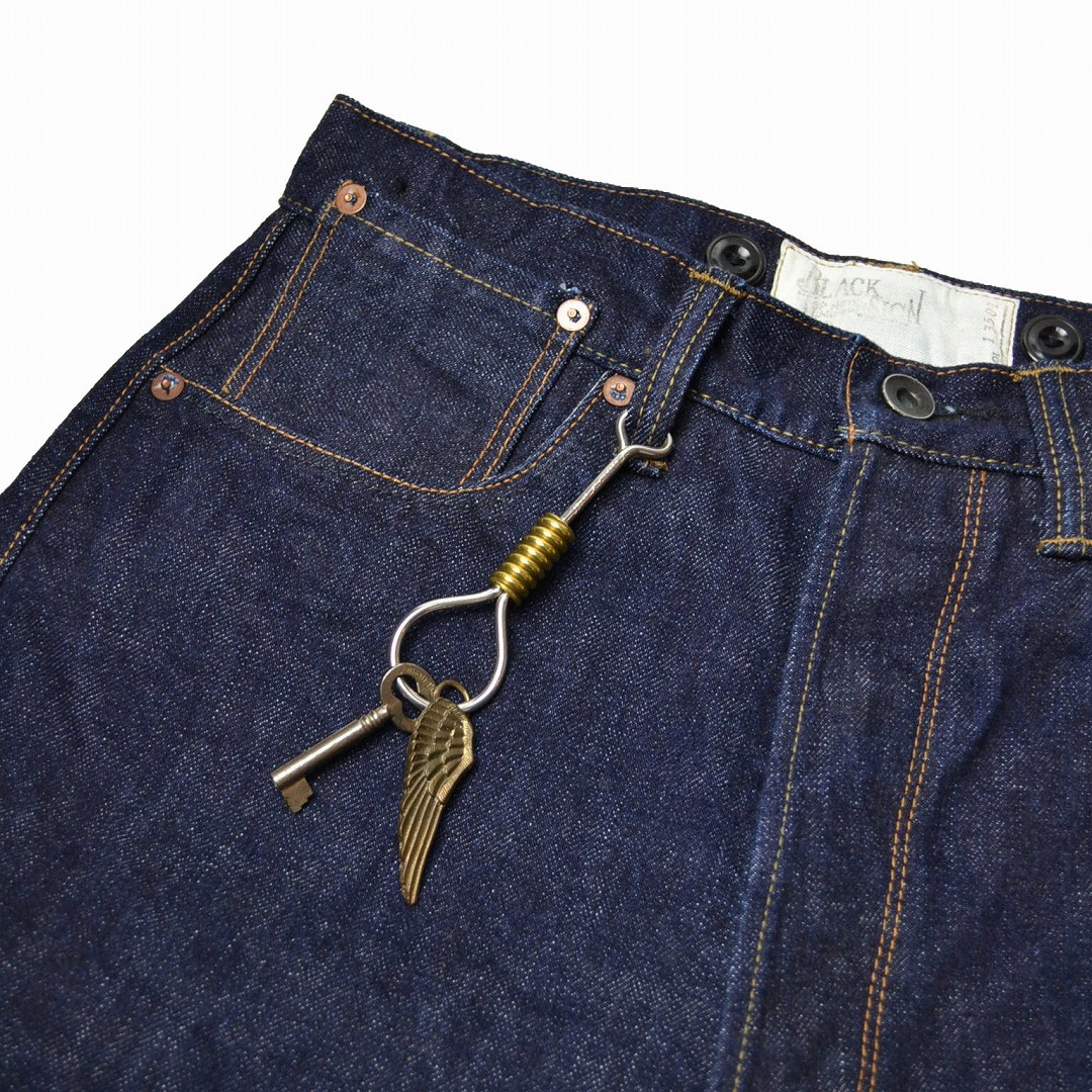 BLACK SIGN Main Lodge / Hang Noose Key Chain / Stainless×Brass