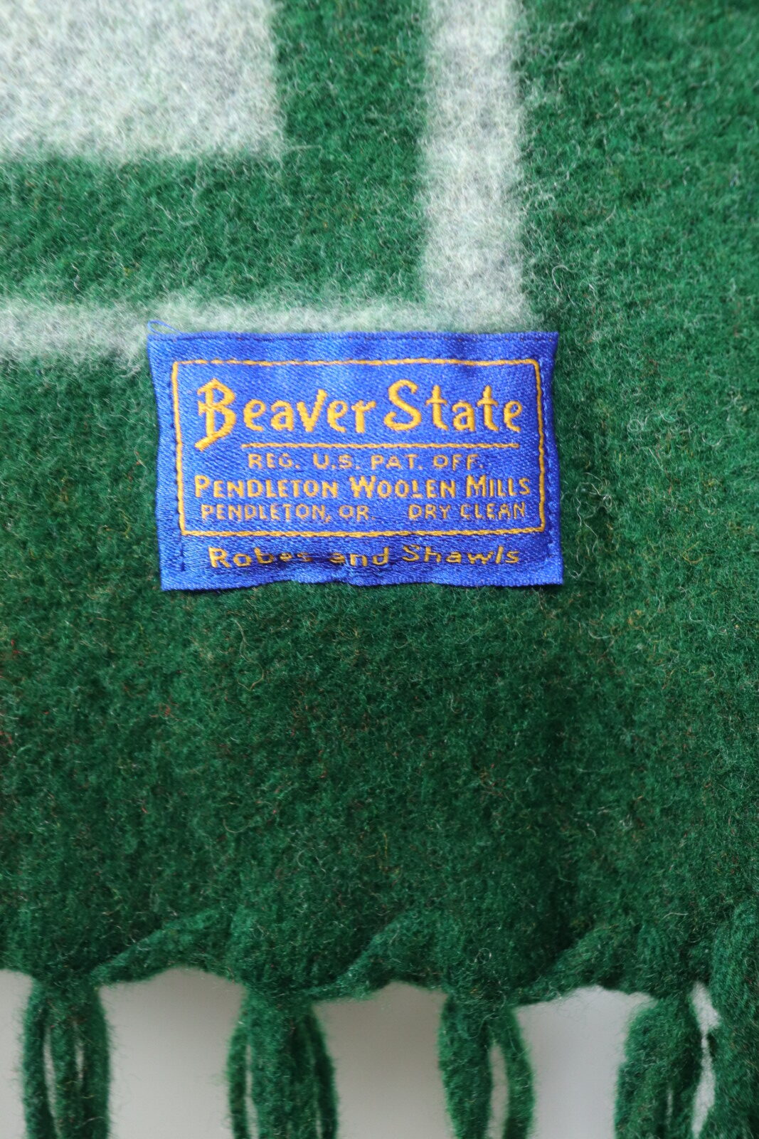 Vintage Beaver State PENDLETON wool shawl – BROWN. | 京都 二条新町