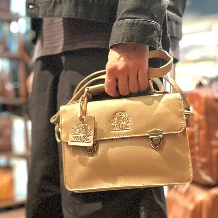 Mini サッチェル シャンパンゴールド