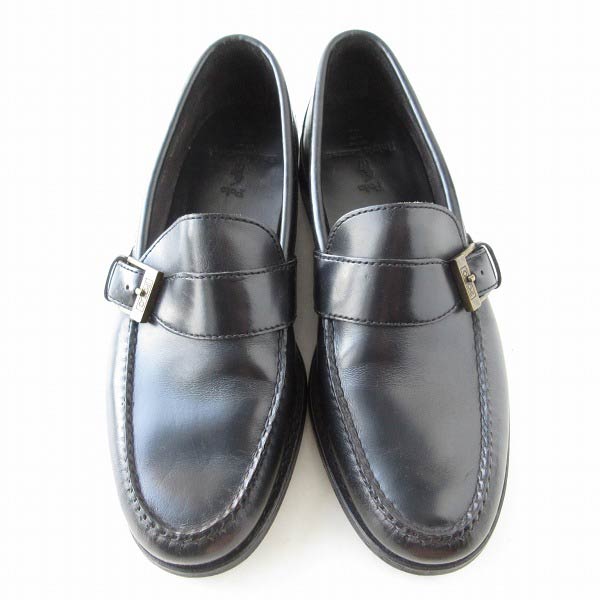 USA製 Polo ポロ ラルフローレン ストラップ ローファー 黒 10D 28cm