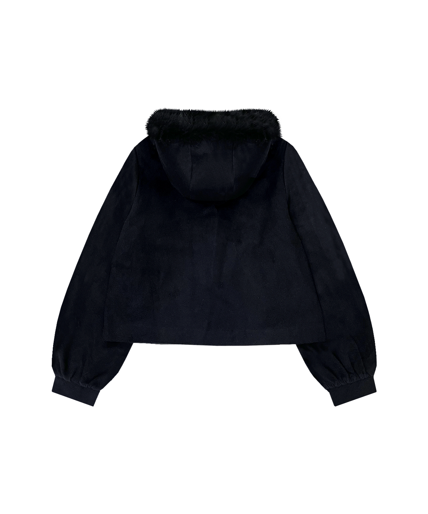 トリプルリボンフェザーフードショートコート – BUNNY APARTMENT