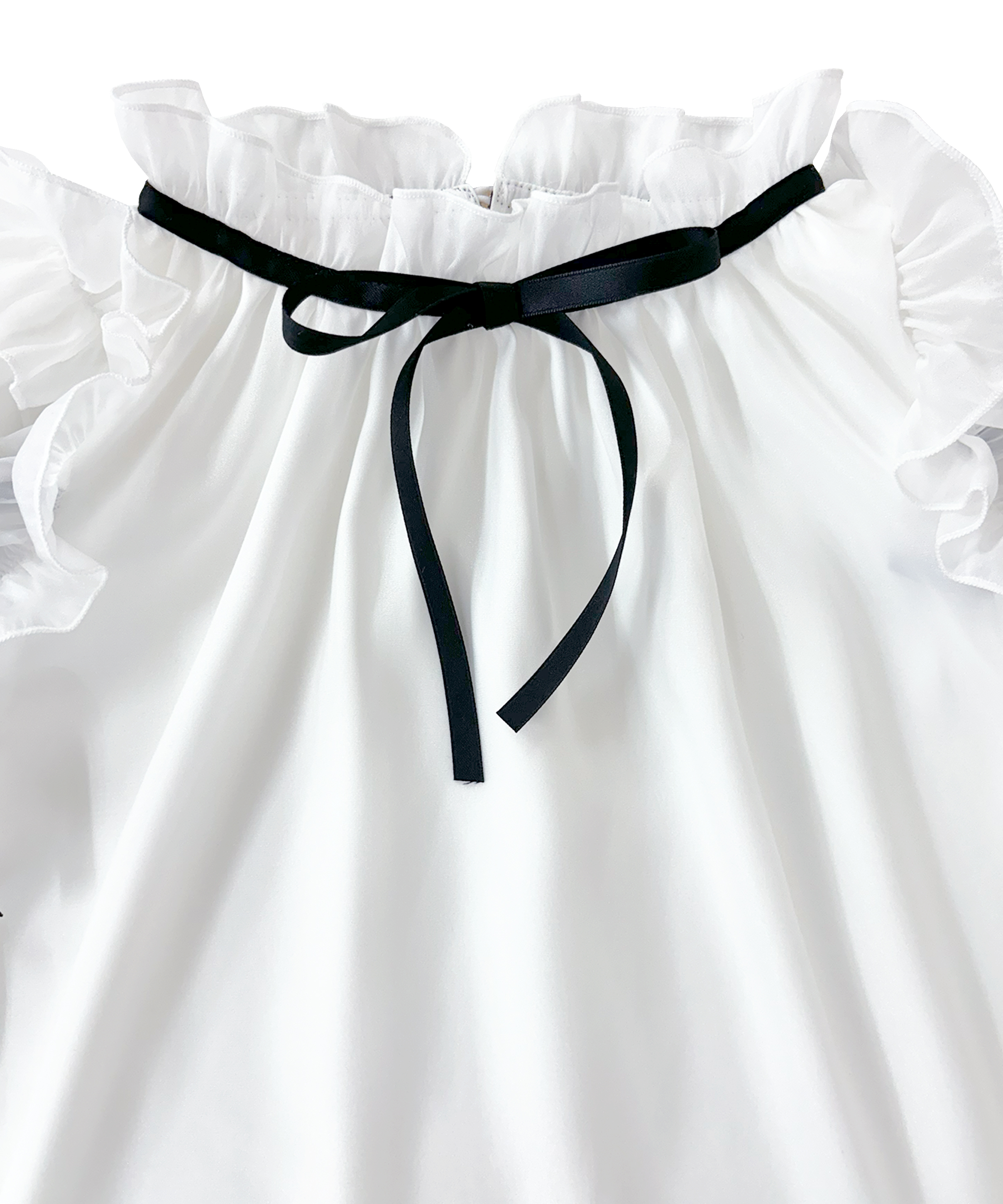 shoulder frills blouse – BUNNY APARTMENT