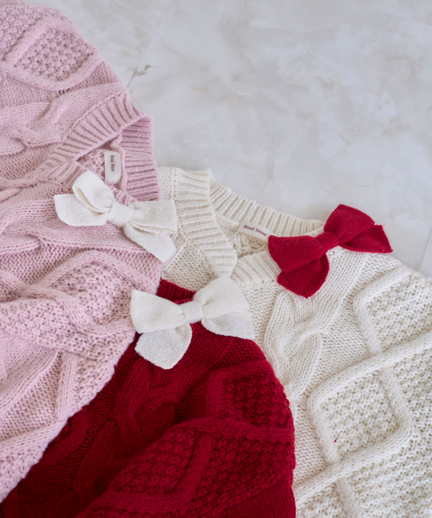 受注予約】Oversized cable knit OP – BUNNY APARTMENT