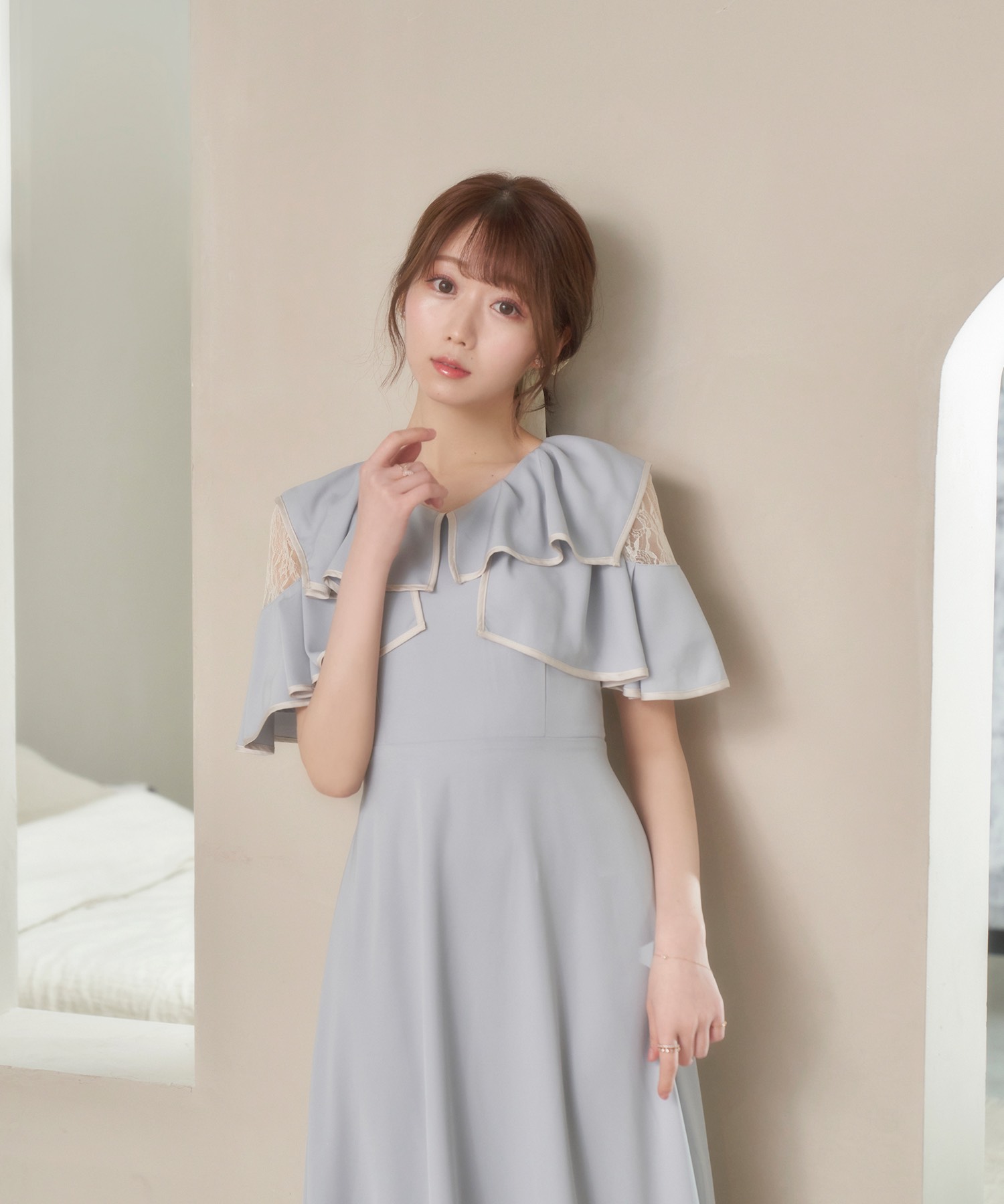 piping lace switching dress – BUNNY APARTMENT