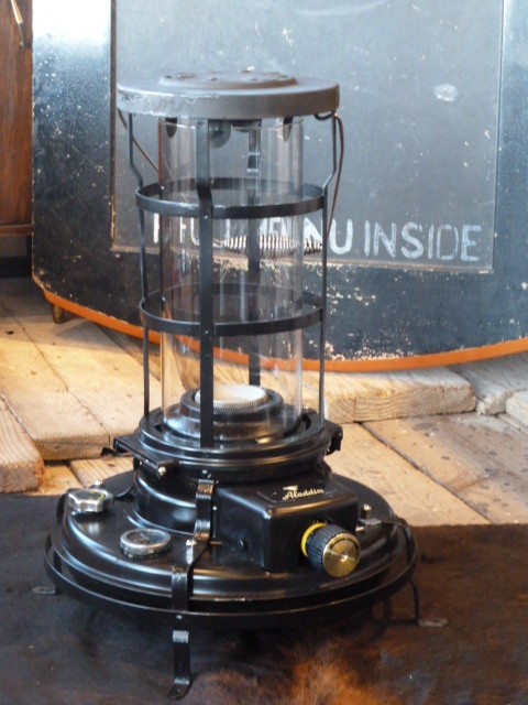 Aladdin Blue Flame Heater,アラジンSeries39, ガラスチムニーカスタム