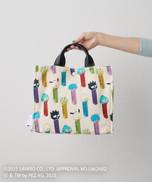 はぴだんぶい×PEZ(ペッツ)×ear】コラボコットントートバッグM（トート