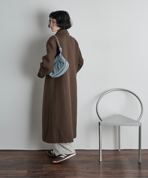 セール】ヘリンボーンツイードチェスターコート（チェスターコート