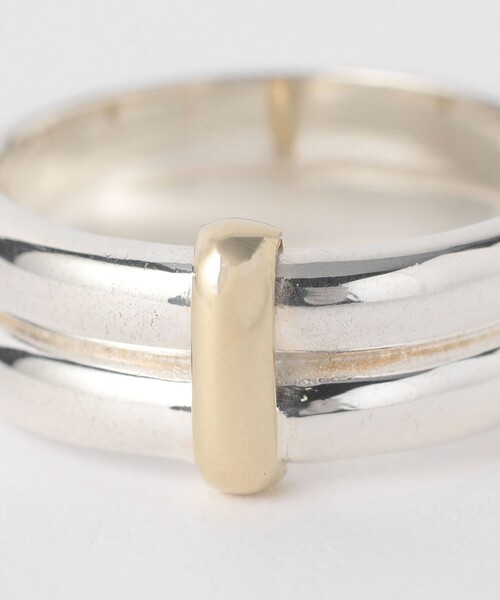 SILVER925 x BRASS ダブル リング（リング）｜BEAUTY&YOUTH UNITED