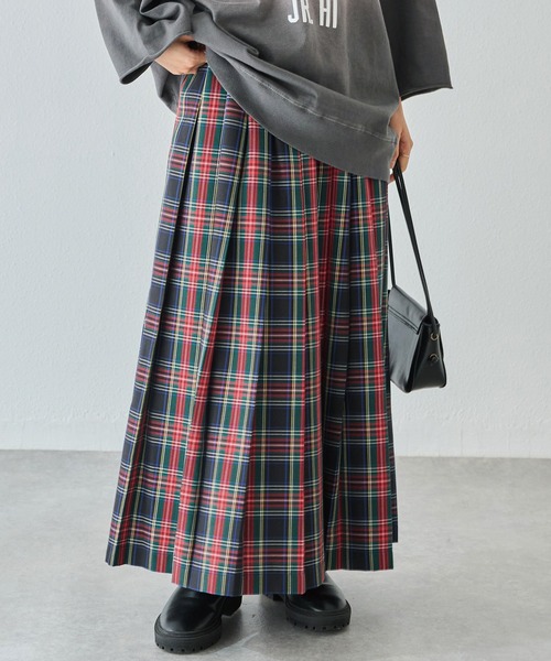 セール】タータンチェックプリーツスカート（スカート）｜LAVEANGE